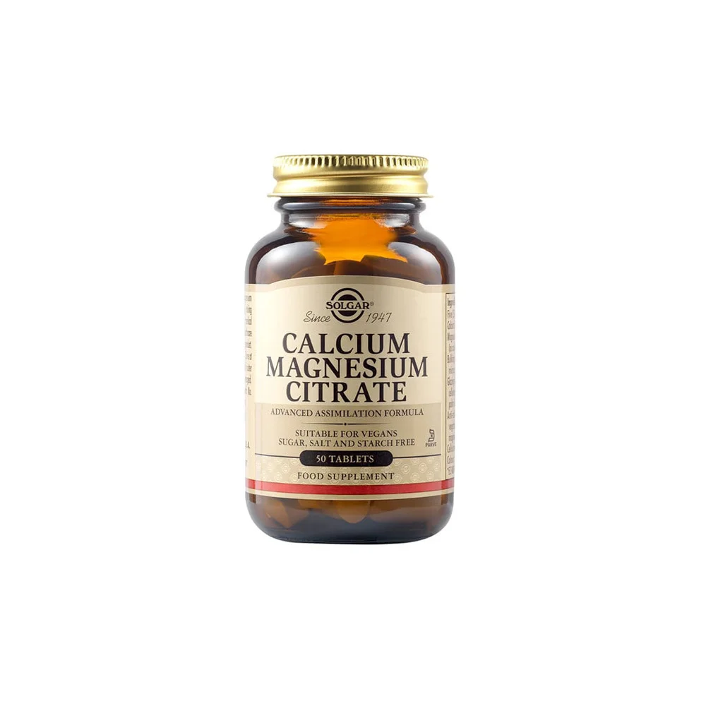 Solgar Calcium Magnesium Citrate 50 tablets