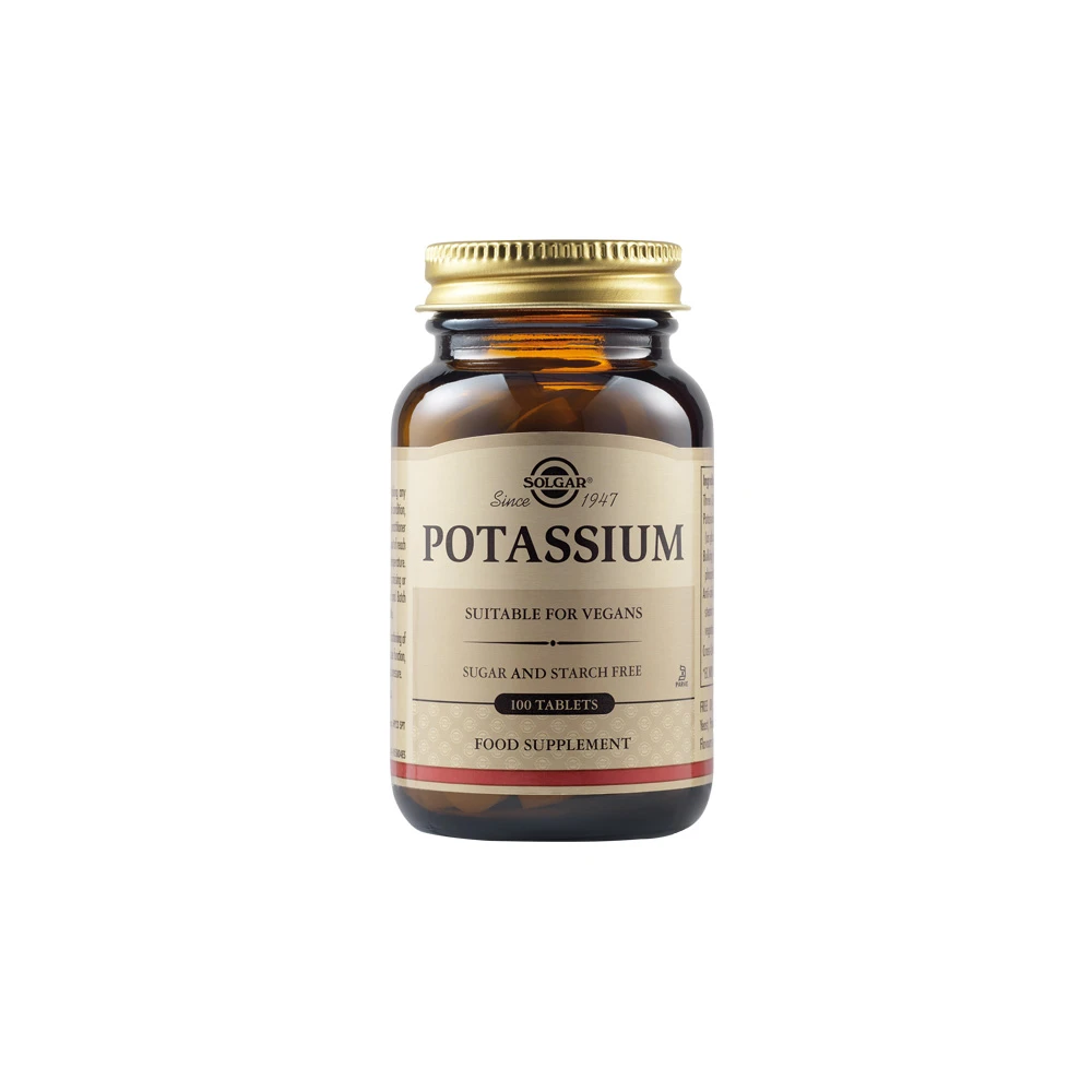 Solgar Potassium Gluconate 99mg Συμπλήρωμα Διατροφής Καλίου 100 ταμπλέτες