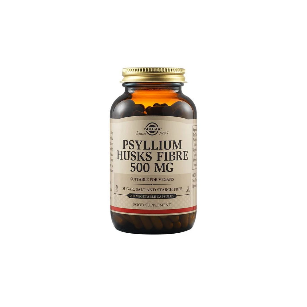 Solgar Psyllium Husks Fiber 500mg 200 vegan caps