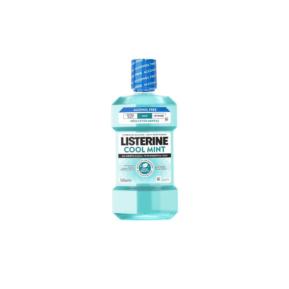 Listerine Cool Mint Mouthwash With Mild Flavor 500ml 
