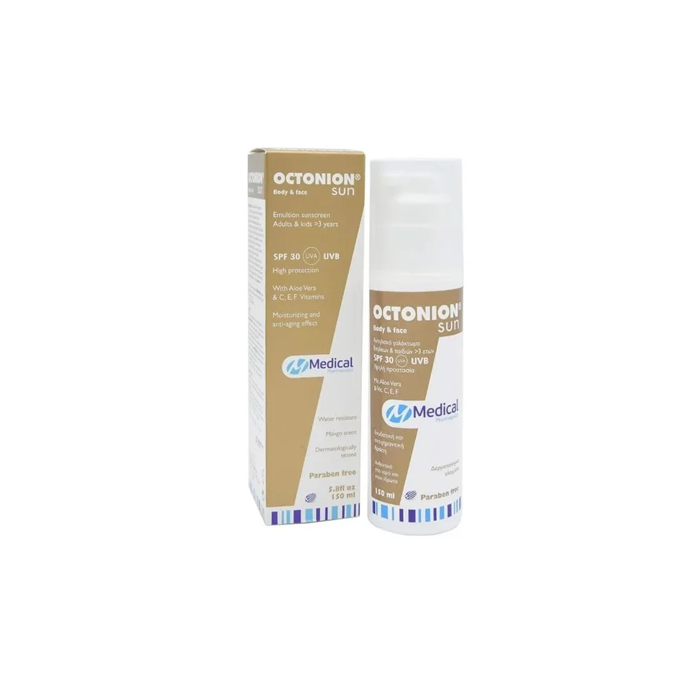 Octonion Sun Body & Face SPF30 High Sun Protection For Face & Body 150ml