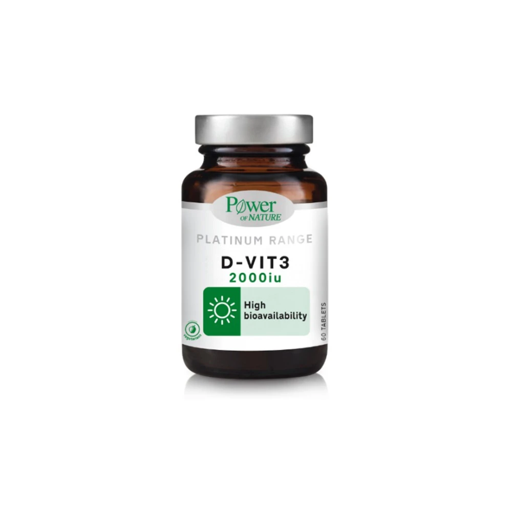 Power Health Classics Platinum D-Vit 3 2000iu Συμπλήρωμα Βιταμίνης D3 60 δισκία