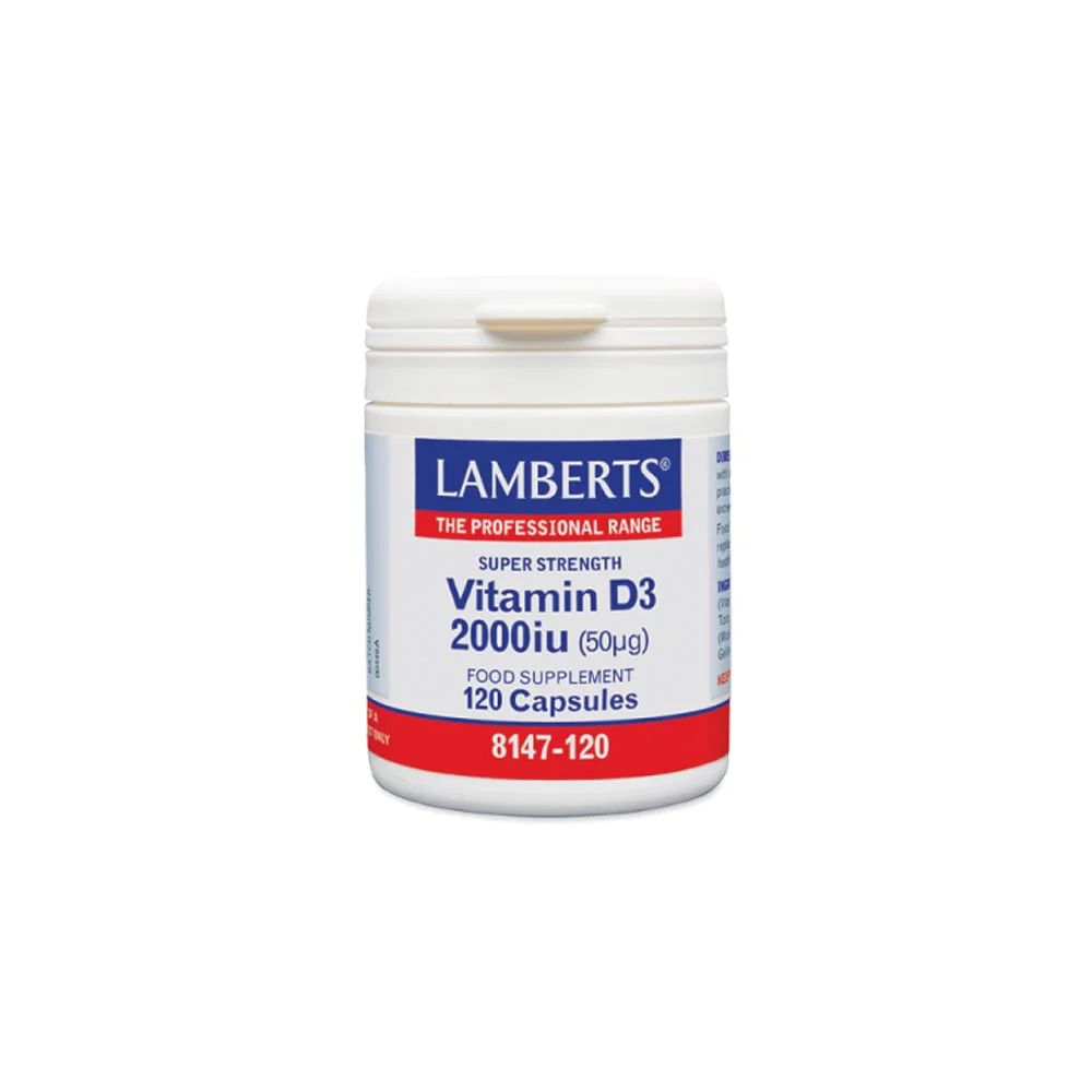 Lamberts Vitamin D3 2000iu Συμπλήρωμα Διατροφής Βιταμίνης D3 120 κάψουλες