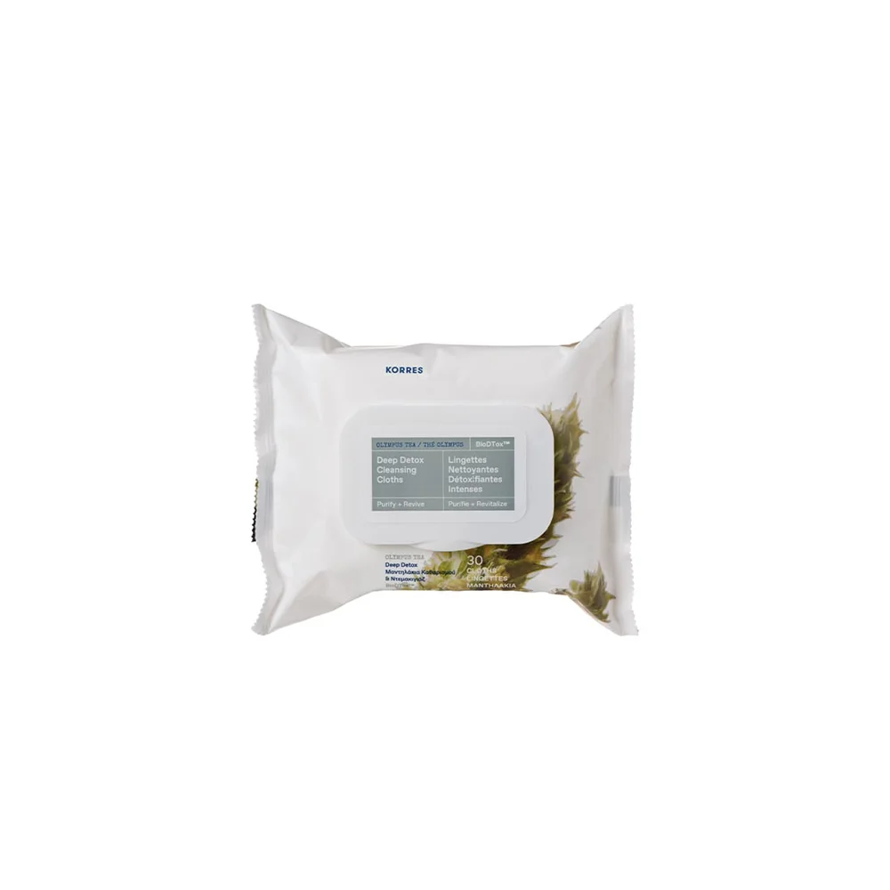 Korres Olympus Tea Deep Detox Cleansing Cloths 30 pieces
