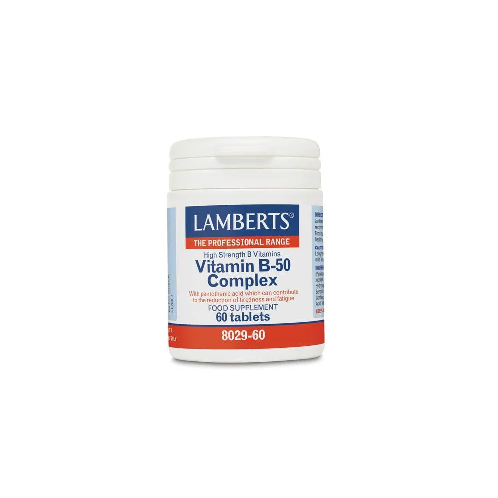 Lamberts Vitamin B-50 Complex Σύμπλεγμα Βιταμίνης B 60 Tablets