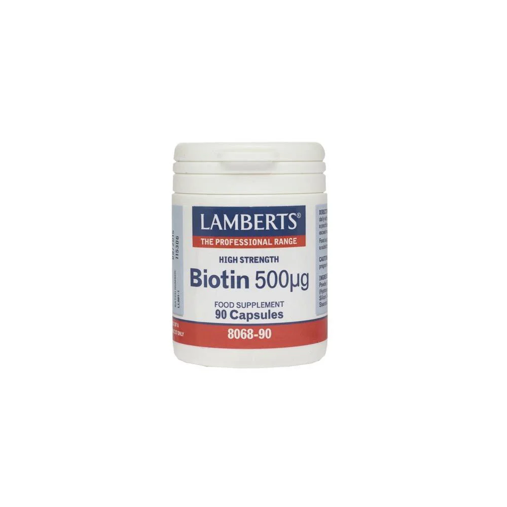 Lamberts Biotin 500mcg Vitamins For Hair 90 caps