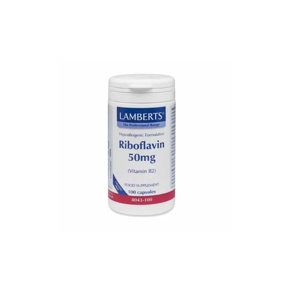 Lamberts Riboflavin 50mg (B2) 100 caps