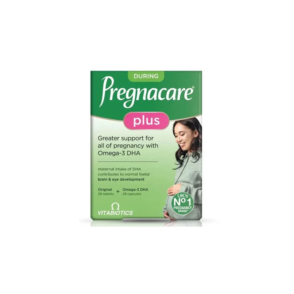 Vitabiotics Pregnacare Plus Multivitamin Dietary Supplement For Pregnant Women With Pregnacare 28 tabs & Omega-3 Fatty Acids 28 caps