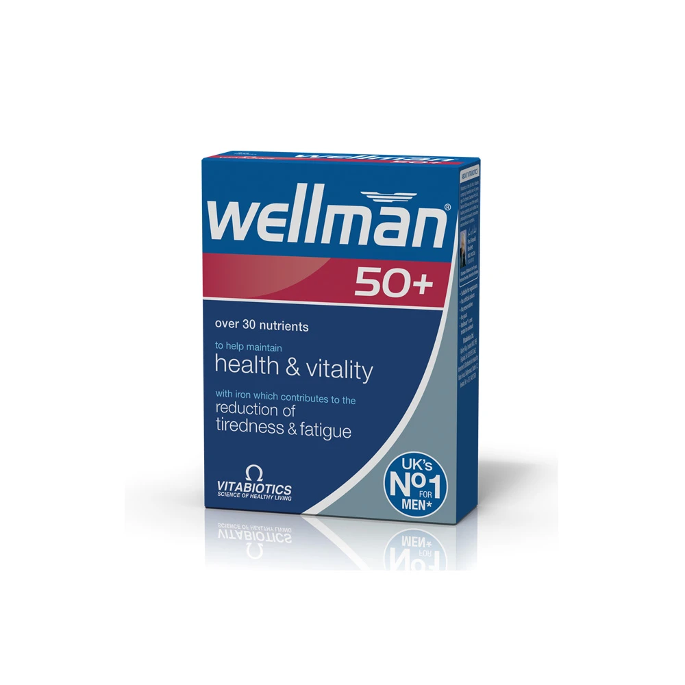 Vitabiotics Wellman 50+ Συμπλήρωμα Διατροφής Για Άνδρες Άνω Των 50 Ετών 30 ταμπλέτες