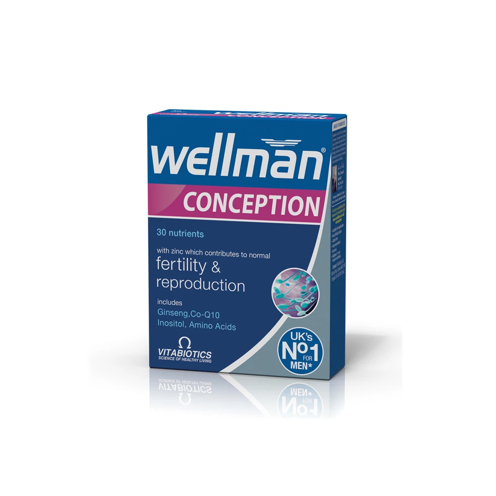 Vitabiotics Wellman Conception Multivitamin For Good Male Reproductive Health & Function 30 tabs
