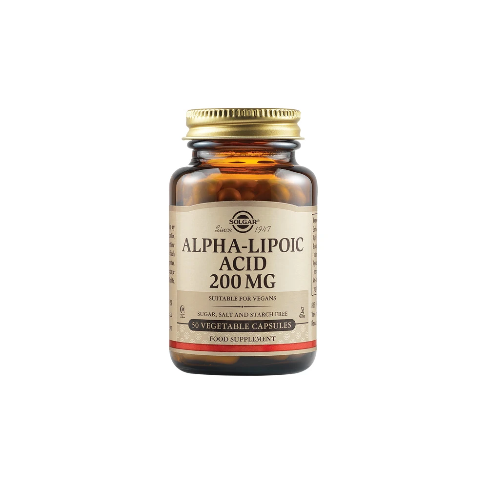 Solgar Alpha-Lipoic Acid 200mg 50 vegan caps
