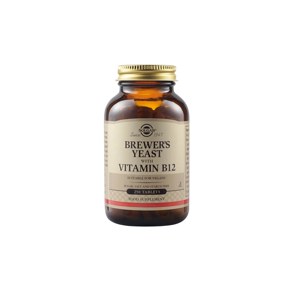 Solgar Brewer's Yeast With Vitamin B12 250 tablets