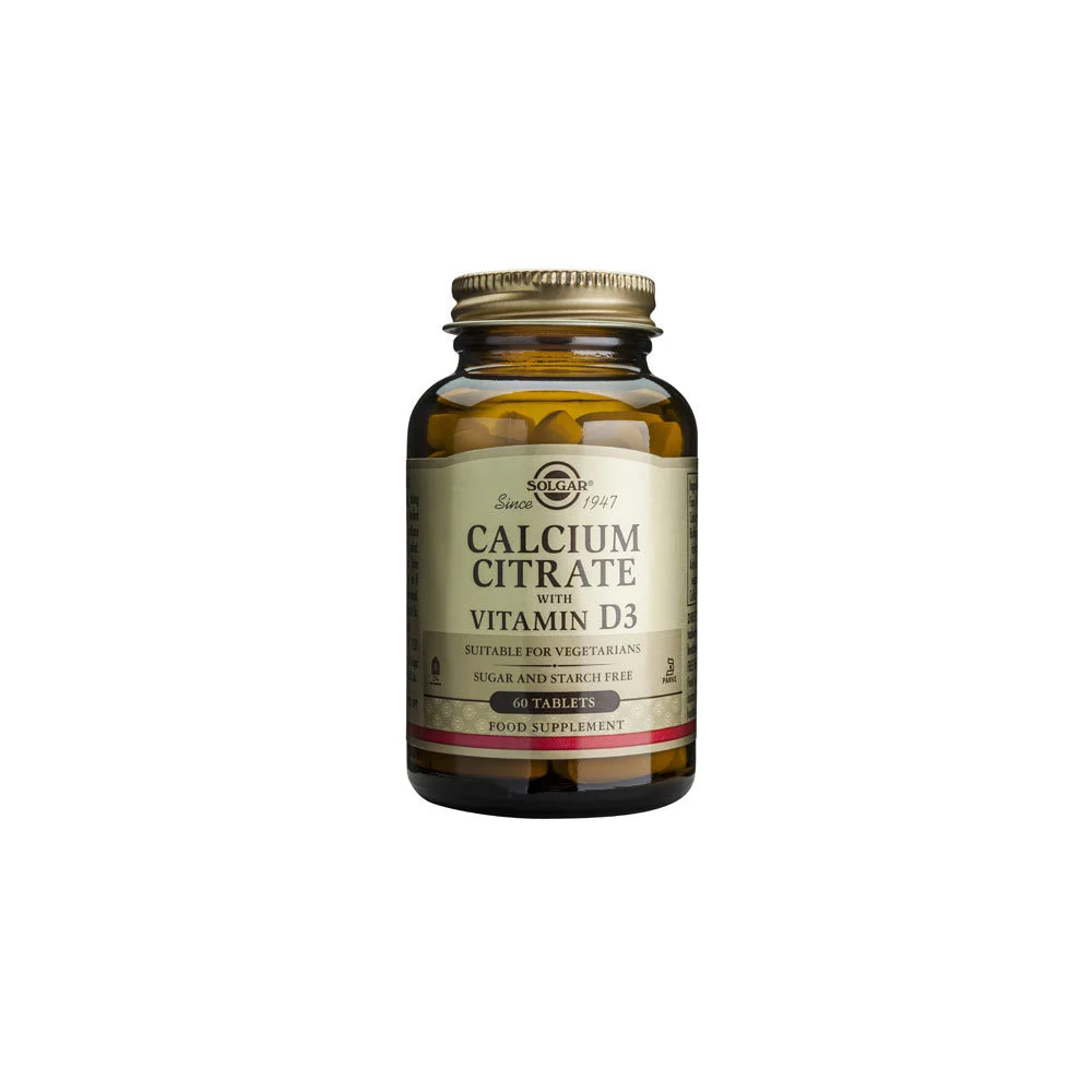 Solgar Calcium Citrate With Vitamin D3 60 tablets