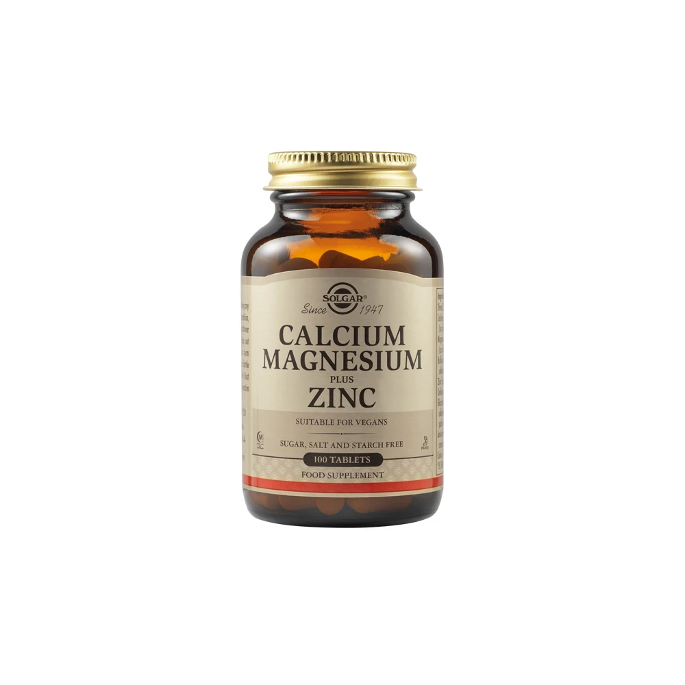 Solgar Calcium Magnesium Plus Zinc 100 tablets