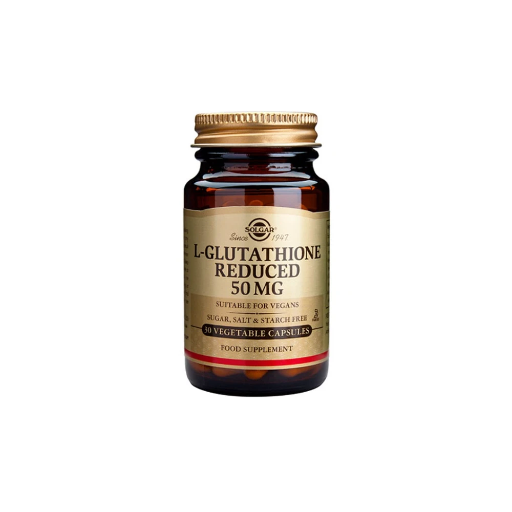 solgar l glutathione 50 mg L-Glutathione, 50 mg, 60 VegCaps