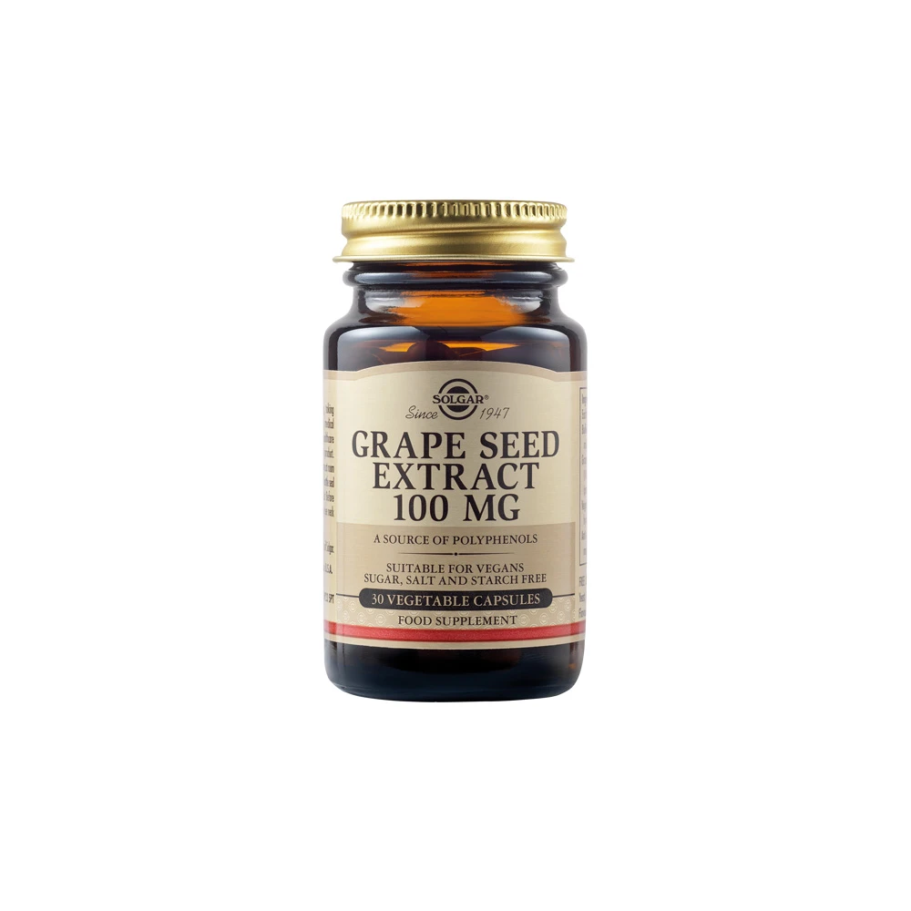Solgar Grape Seed Extract 100mg 30 vegan caps