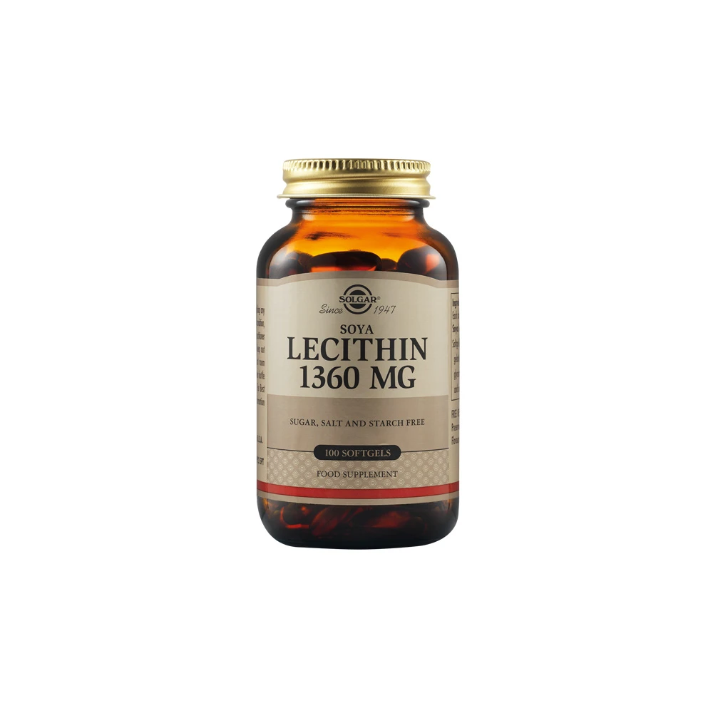 Solgar Lecithin 1360mg 100 Softgels