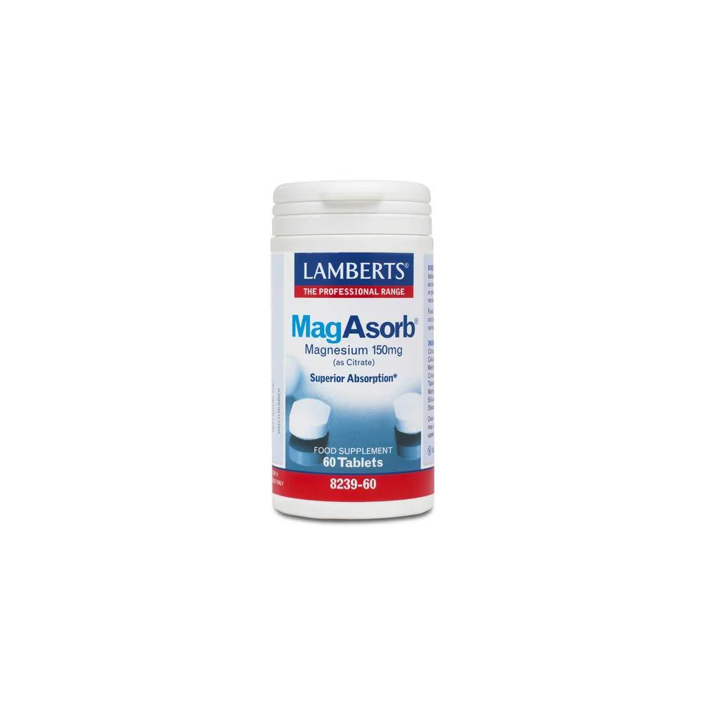 Lamberts MagAsorb Μαγνήσιο 60 ταμπλέτες
