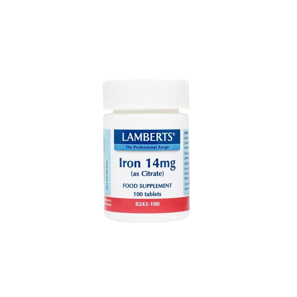Lamberts Iron 14mg Σίδηρος 100 ταμπλέτες