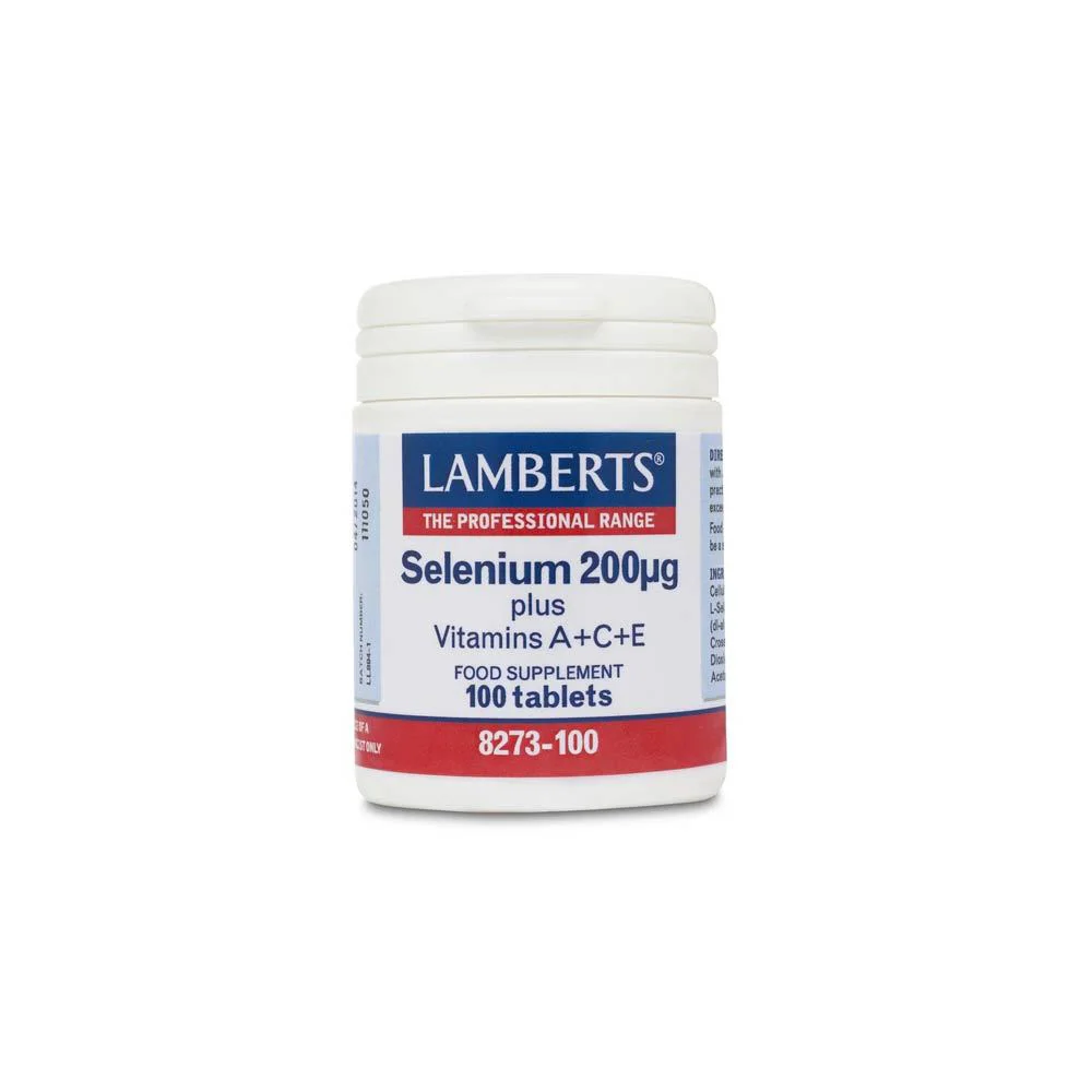 Lamberts Selenium 200mg Plus ACE Αποτελεί Ζωτικό Συστατικό Των Μηχανισμών Άμυνας Του Οργανισμού 100 ταμπλέτες