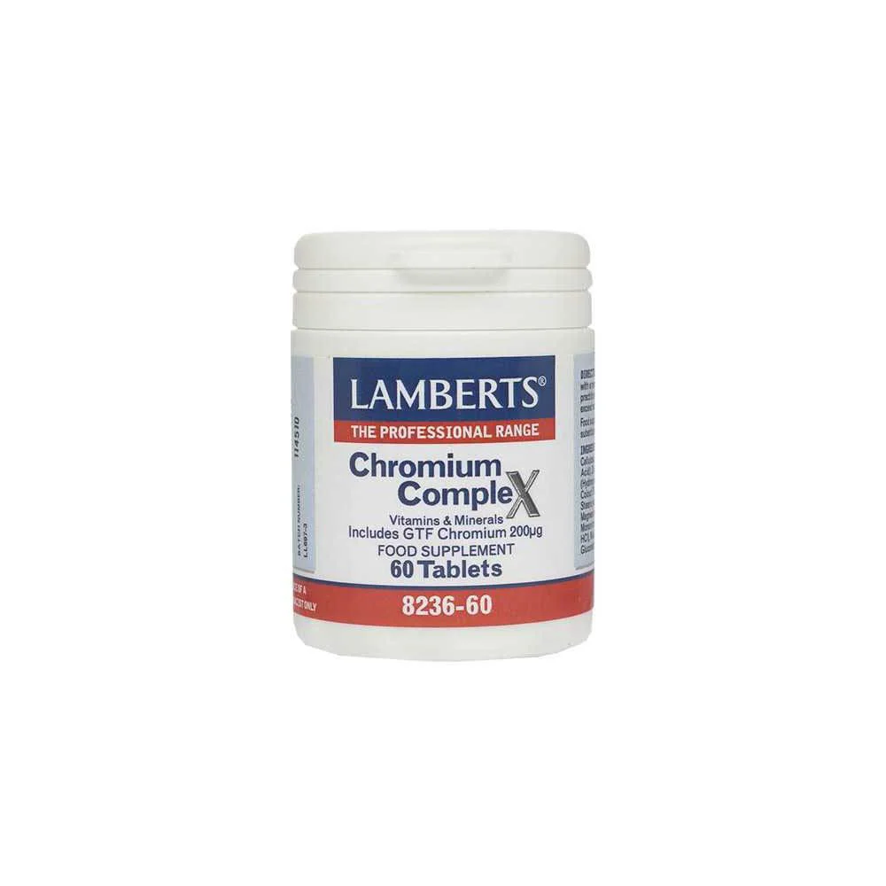 Lamberts Chromium Complex As Picolinate Helps The Body Use Insulin 60 Tablets