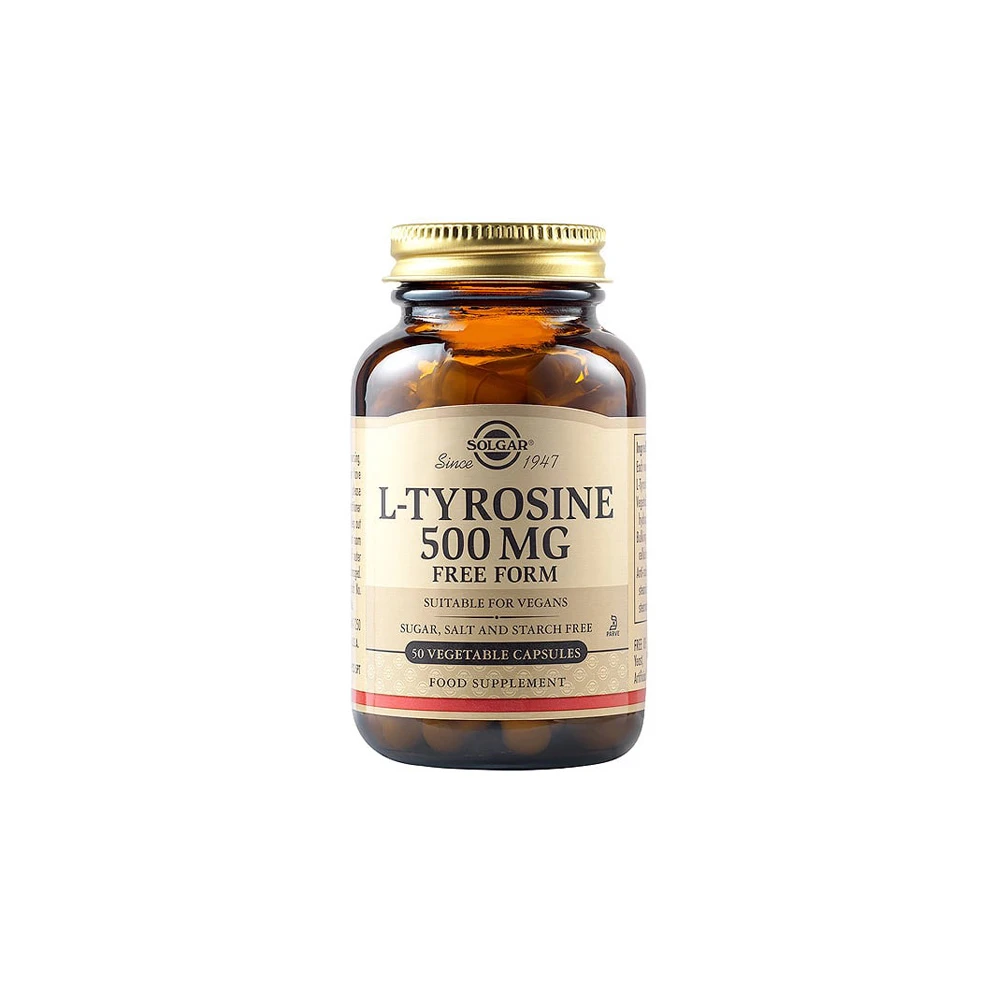 Solgar L-Tyrosine 500mg 50 vegan caps