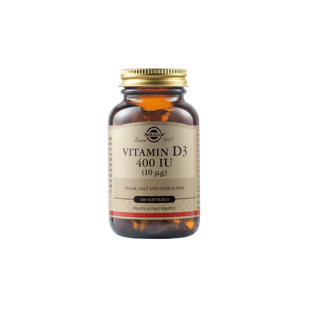 Solgar Vitamin D3 400IU 10µg 100 soft caps