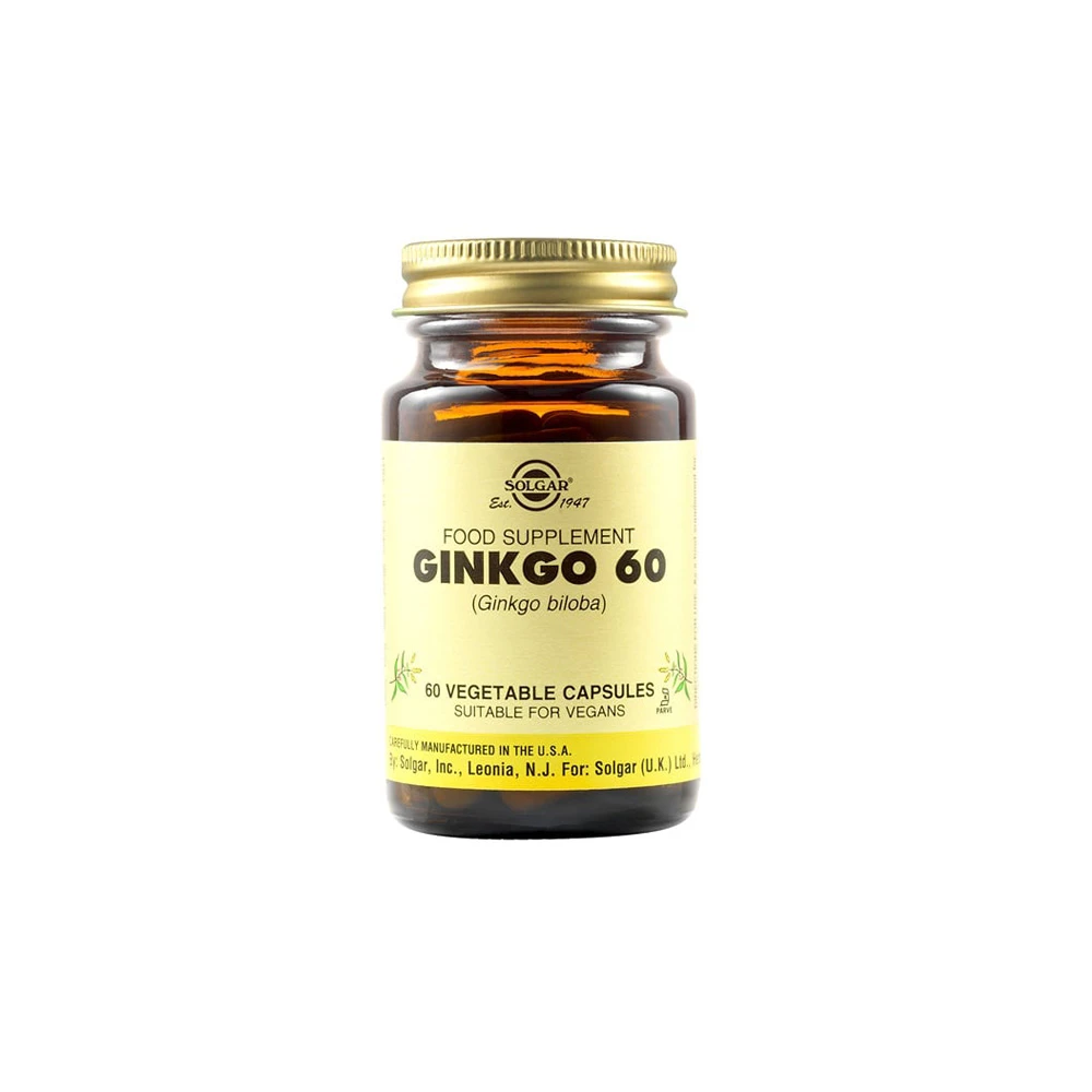 Solgar Gingko Biloba 60mg 60 vegan caps