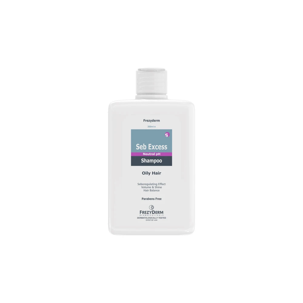 Frezyderm Seb Excess Shampoo Mild Shampoo That Regulates & Balances Oiliness 200ml