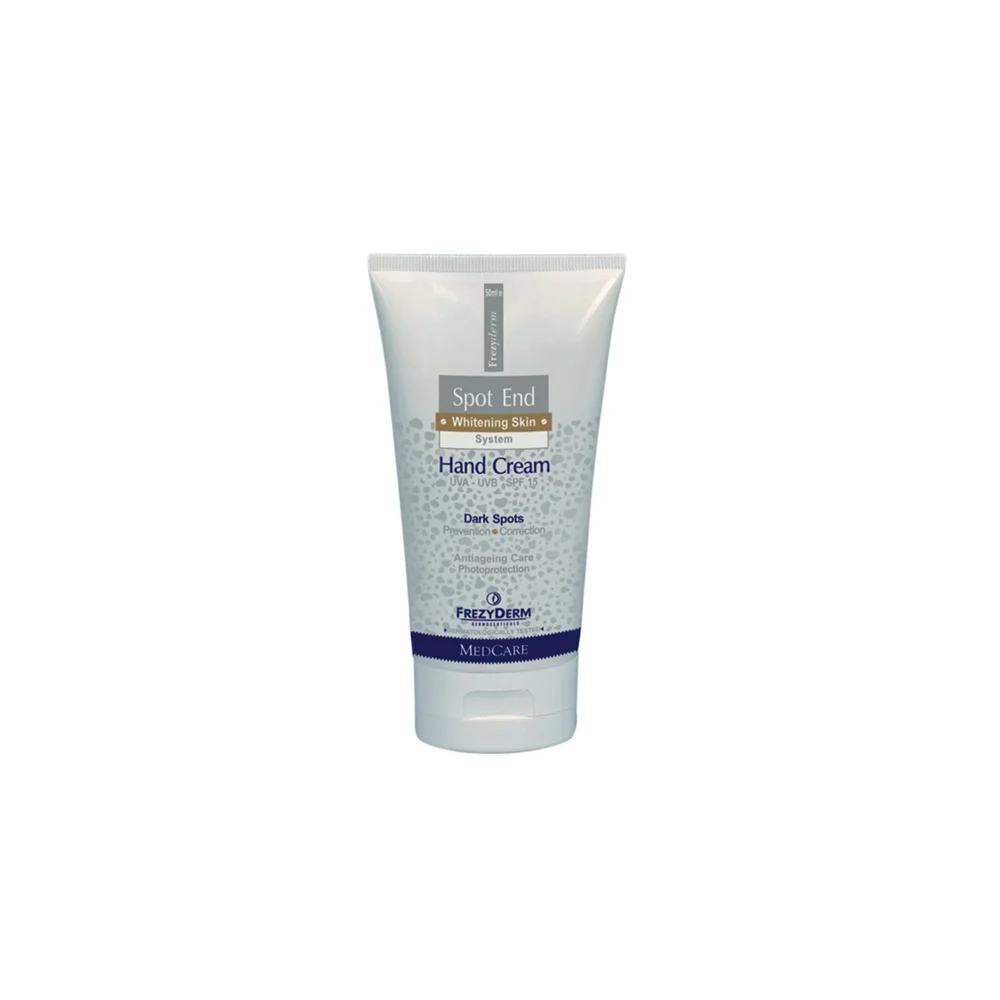 Frezyderm Spot End Hand Cream SPF15 Ενυδατική Κρέμα Χεριών Κατά Των Καφέ Κηλίδων 50ml