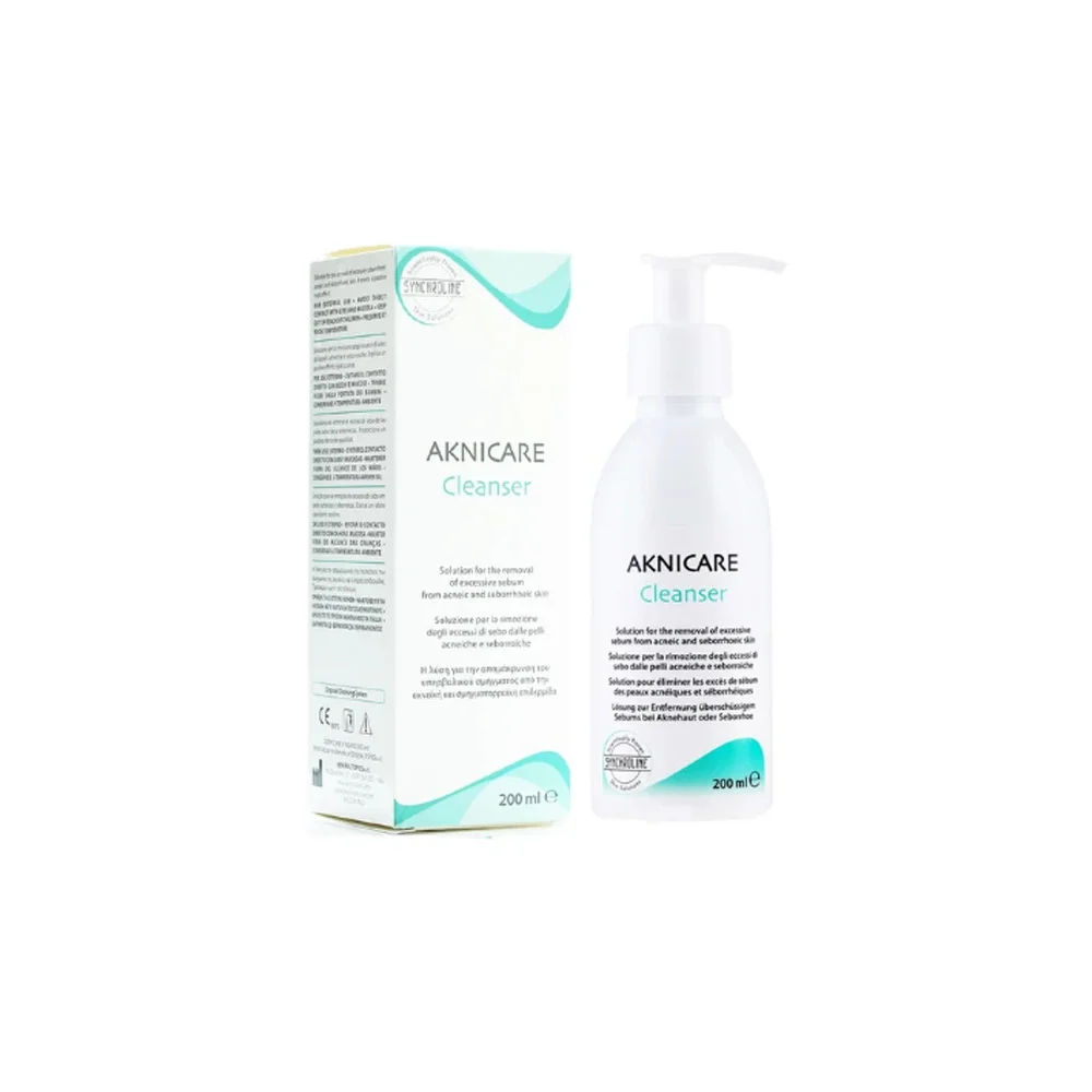 Synchroline Aknicare Cleanser Υγρό Καθαριστικό Προσώπου Για Καθημερινή Χρήση 200ml