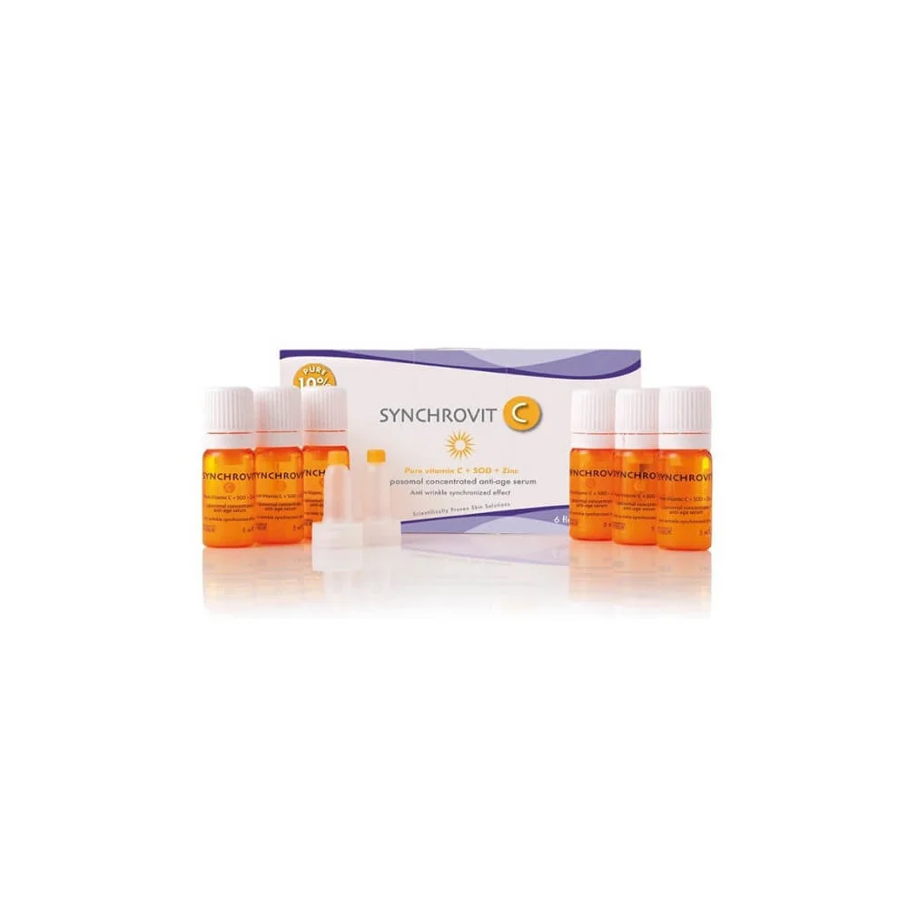 Synchroline Synchrovit C Serum Concentrated Anti-Aging Serum For Daily Control Of Aging & Photoaging 6 ampoules x 5ml