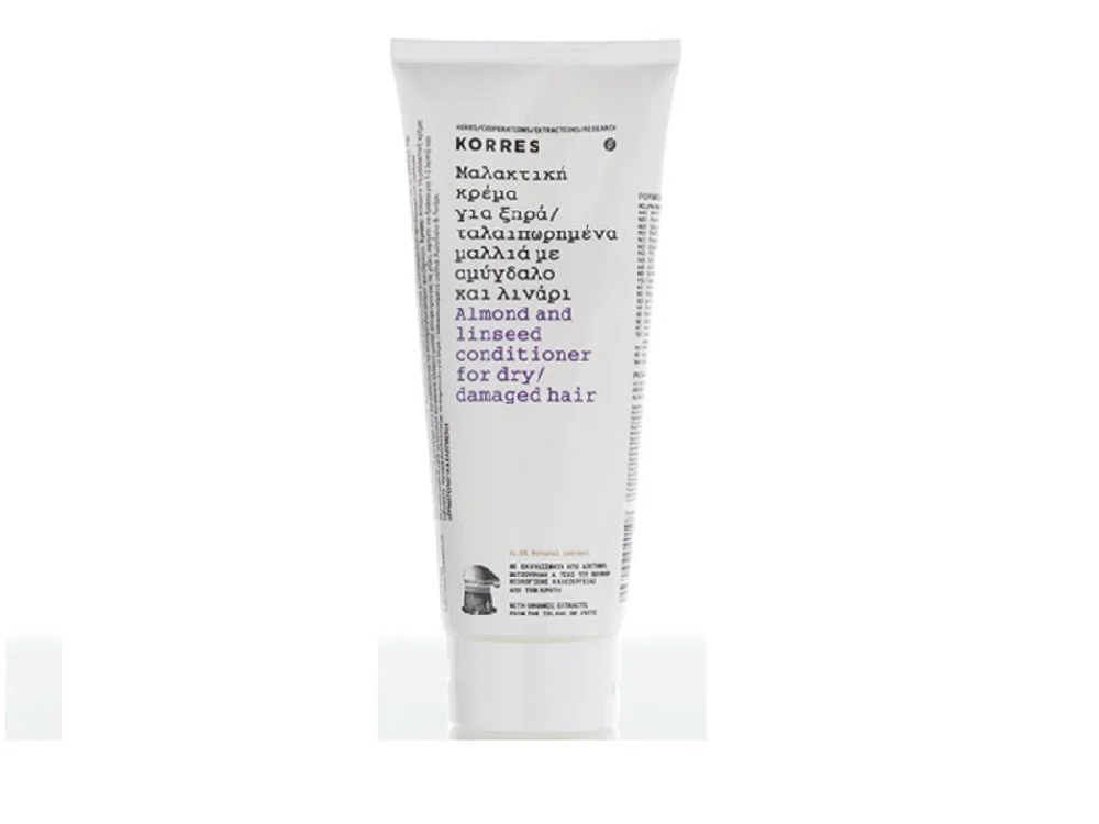 Korres Nourishing Hair Mask Almond & Linseed For Dry Damaged Hair 125ml  