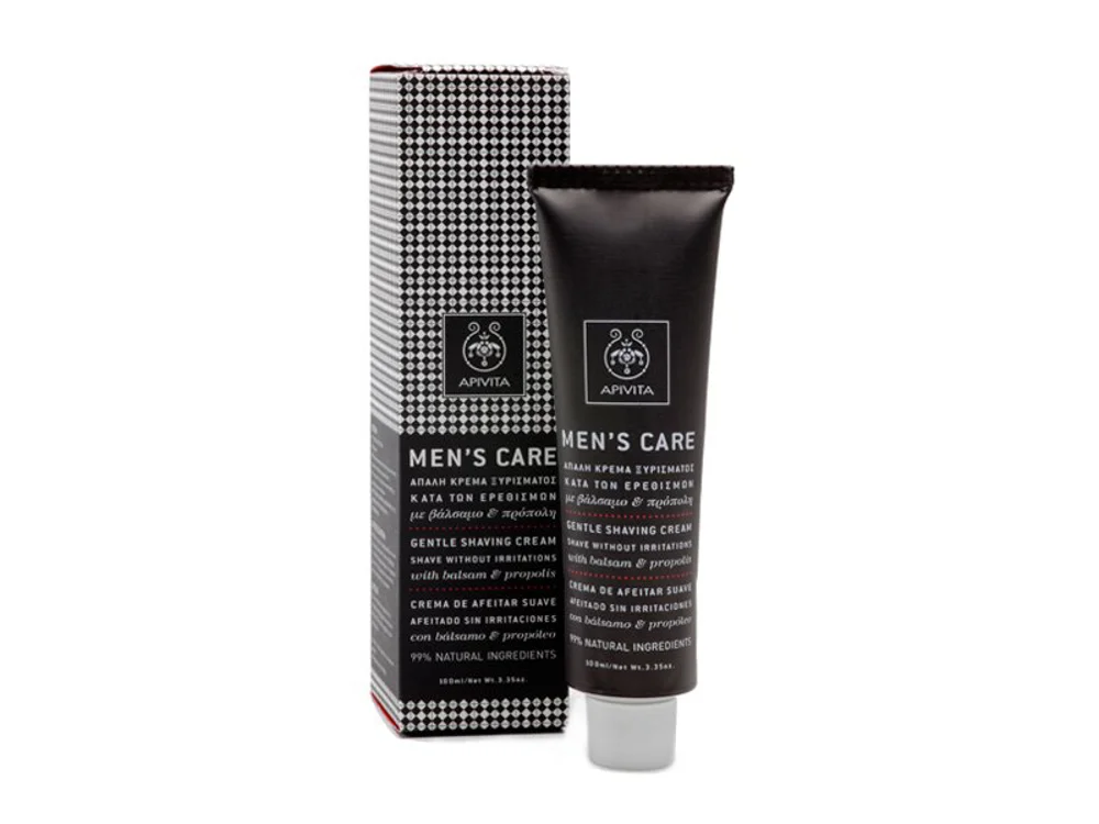 Apivita Men's Care Gentle Shaving Cream With Balsam & Propolis 100ml