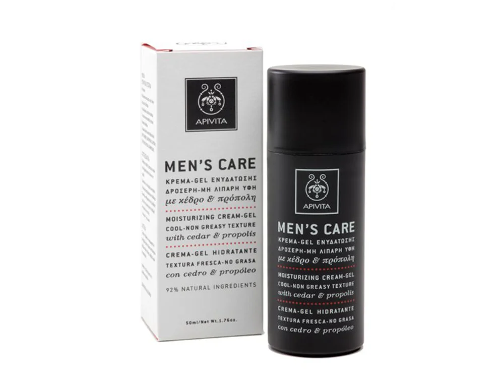Apivita Men's Care Moisturizing Cream-Gel with Cedar & Propolis 50ml