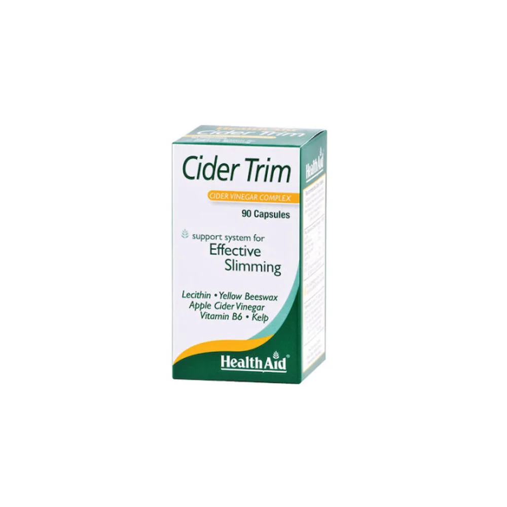 Health Aid Cider Trim Slimming Supplement Fat Reduction Apple Cider Vinegar 90 Capsules