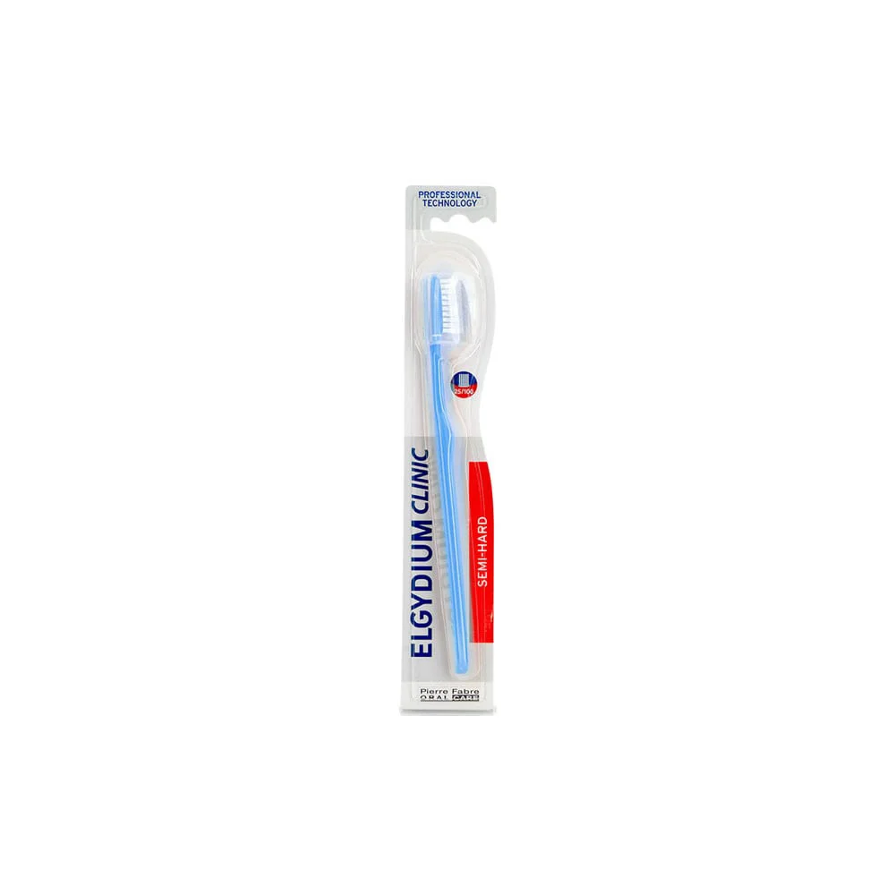 Elgydium Clinic Semi-Hard 25/100 Οδοντόβουρτσα Μέτριας Σκληρότητας Ιδανική Για Καθημερινή Χρήση 1 τεμάχιο
