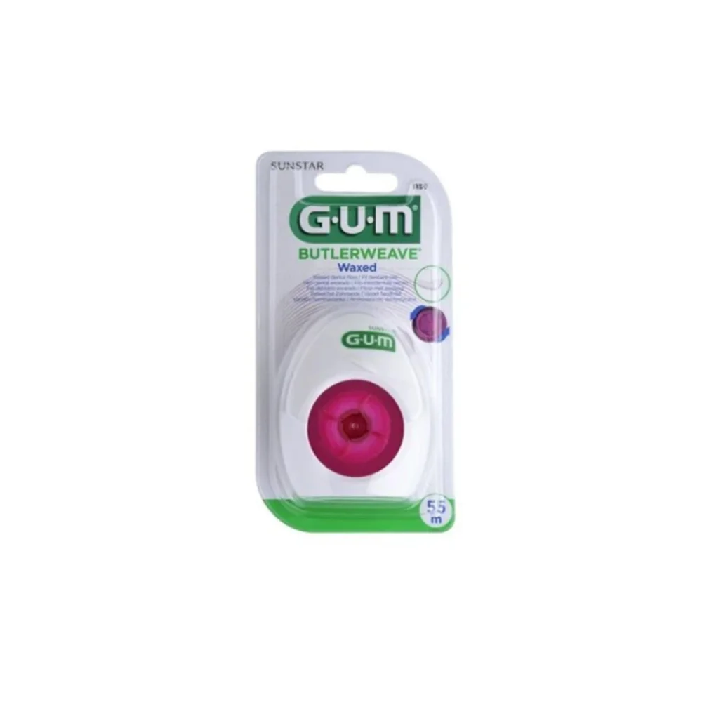 Gum Butlerweave 1155 Waxed Floss Waxed Dental Floss 55m
