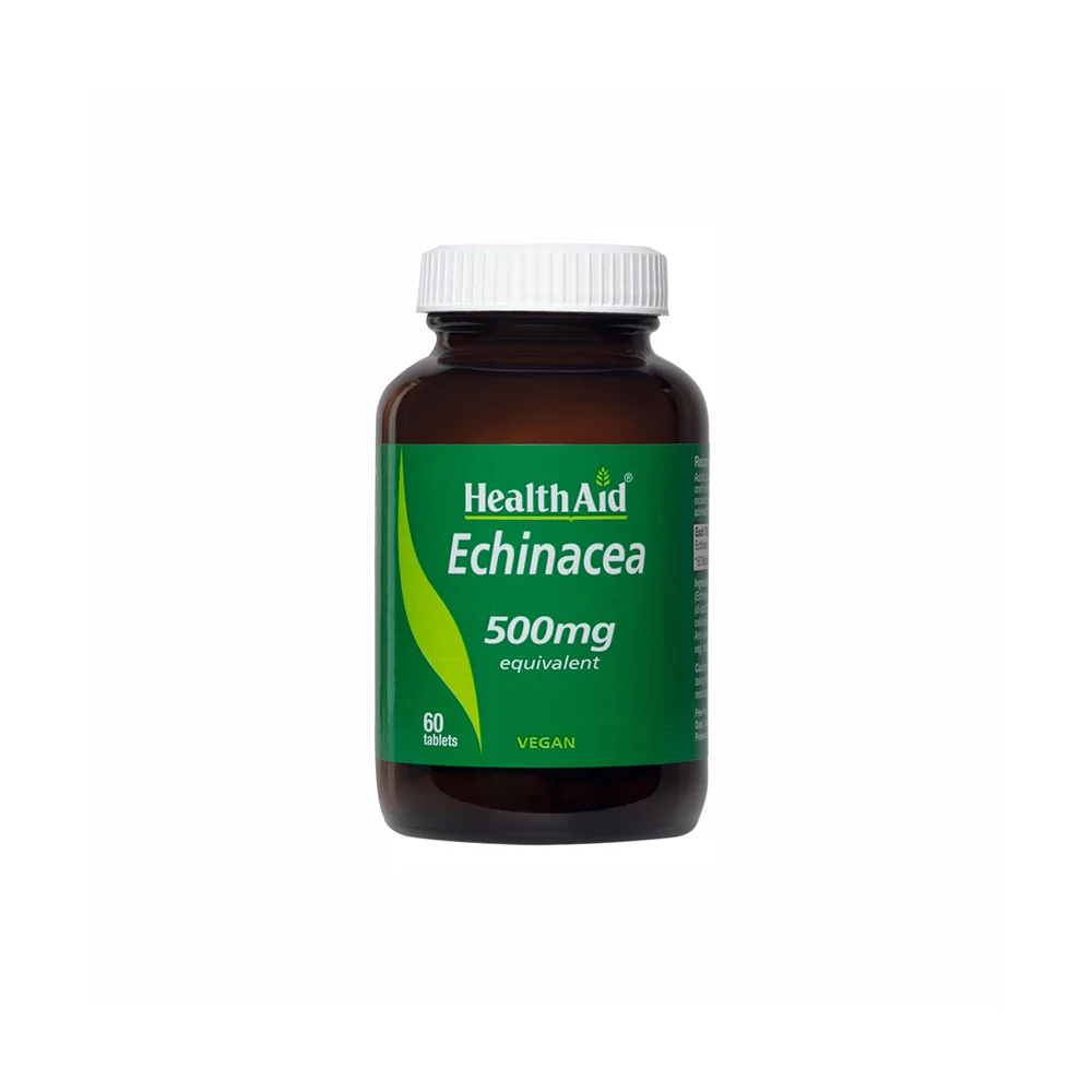 Health Aid Echinacea 500mg Συμπλήρωμα Διατροφής Για Ενίσχυση Του Ανοσοποιητικού Συστήματος 60 ταμπλέτες