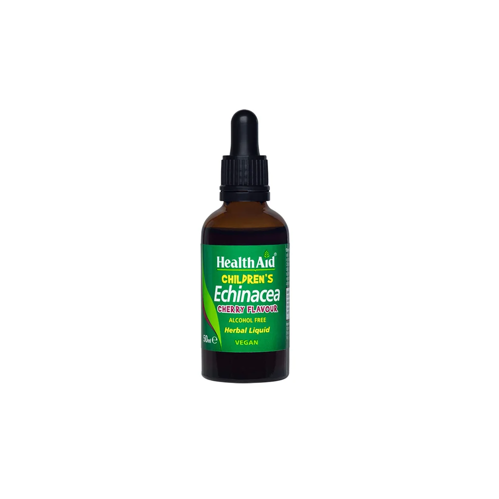 Health Aid Childen's Echinacea & Vitamin C Liquid Συμπλήρωμα Διατροφής Για Ενίσχυση Του Ανοσοποιητικού Των Παιδιών Με Γεύση Κεράσι 50ml
