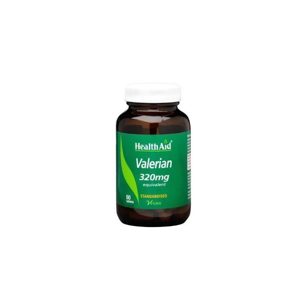 Health Aid Valerian 320mg Valeriana In Tablets To Fight Insomnia & Emotional Depression 60 tablets
