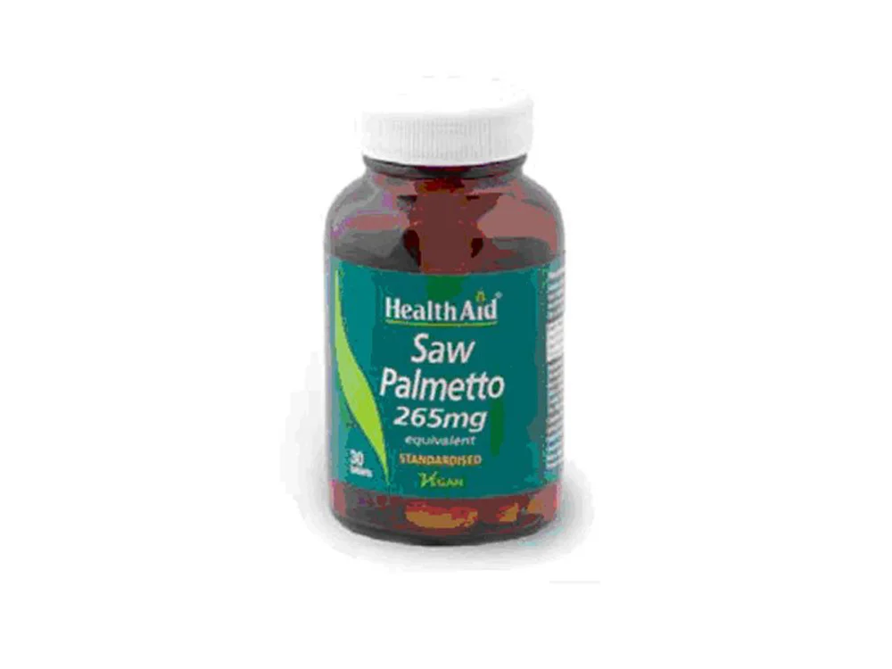 Health Aid Saw Palmetto 265mg Nutritional Supplement For Men 30 tablets
