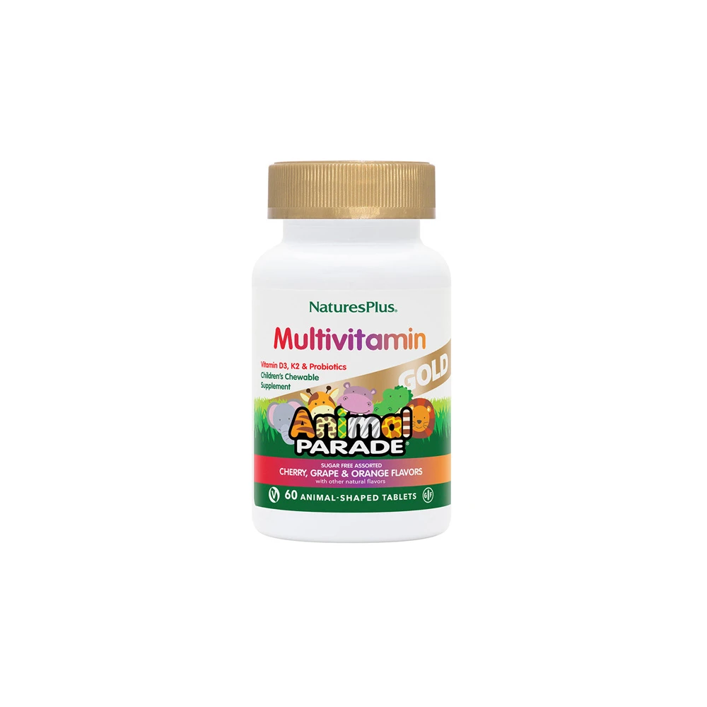 Natures Plus Animal Parade Gold Assorted 60 chewable tablets