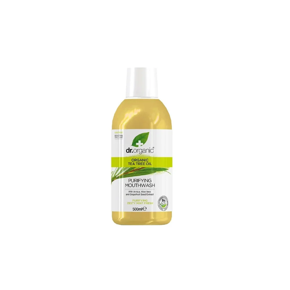 Dr.Organic Tea Tree Mouthwash Στοματικό Διάλυμα Με Βιολογικό Τεϊόδεντρο 500ml