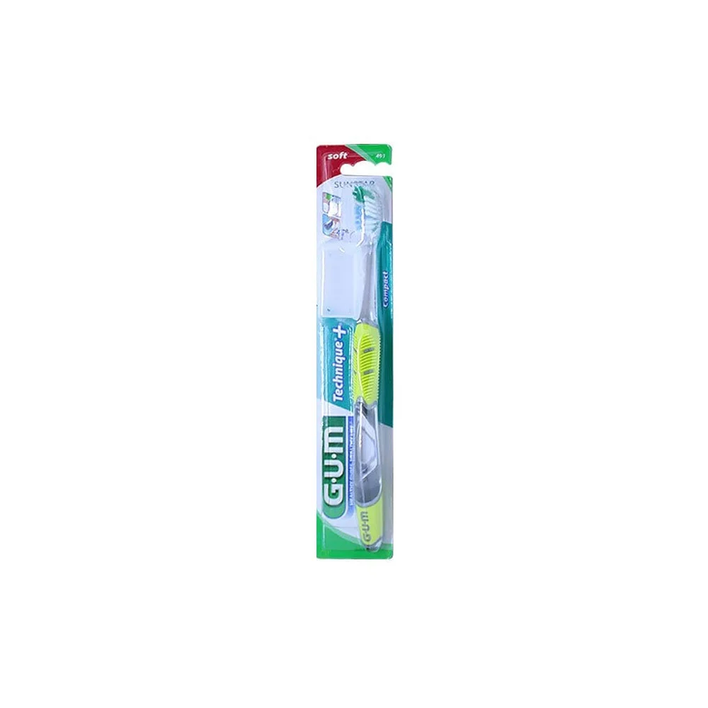 Gum 491 Technique Soft Compact Οδοντόβουρτσα Μαλακή 1 τεμάχιο