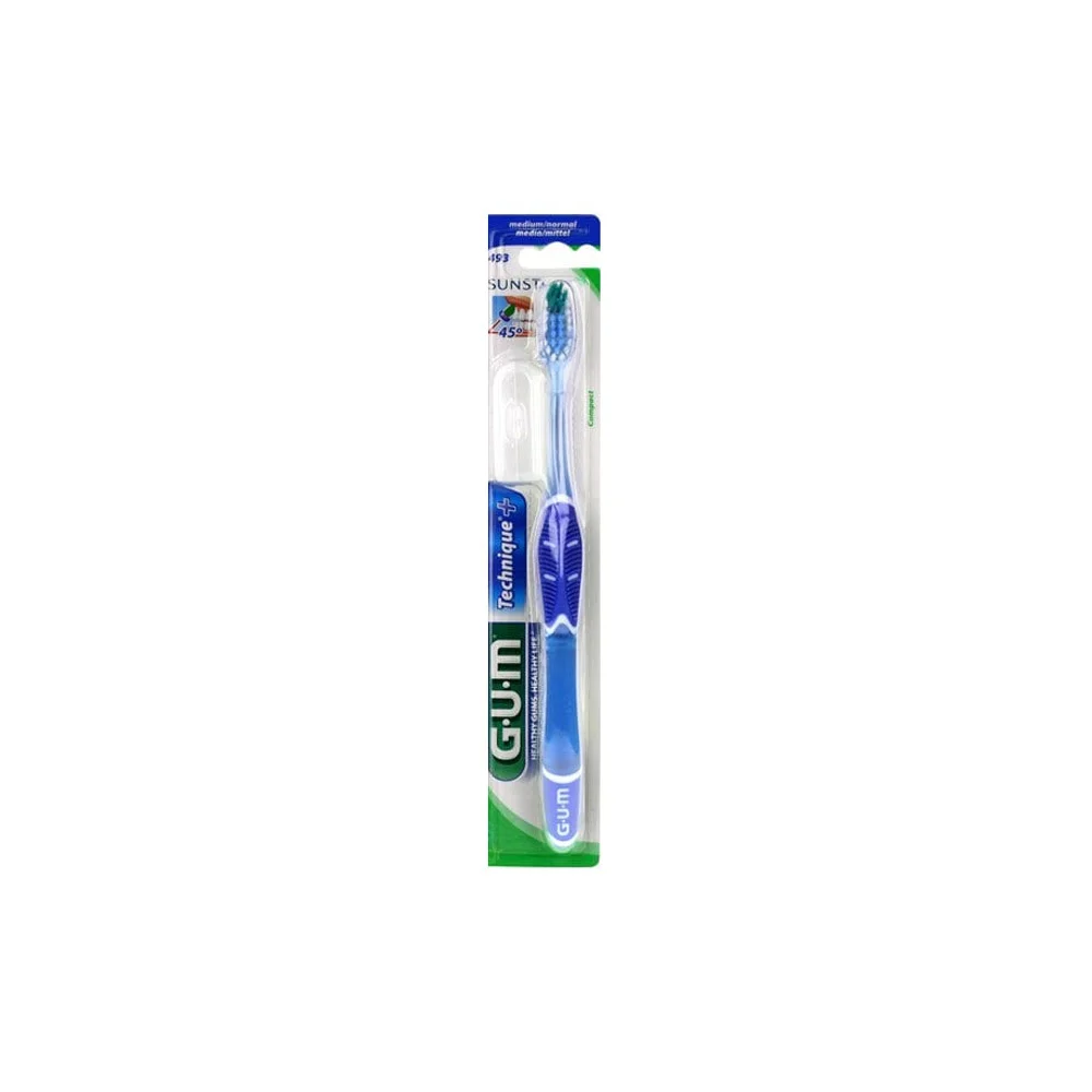 Gum 493 Technique+ Compact Μέτρια Οδοντόβουρτσα 1 τεμάχιο