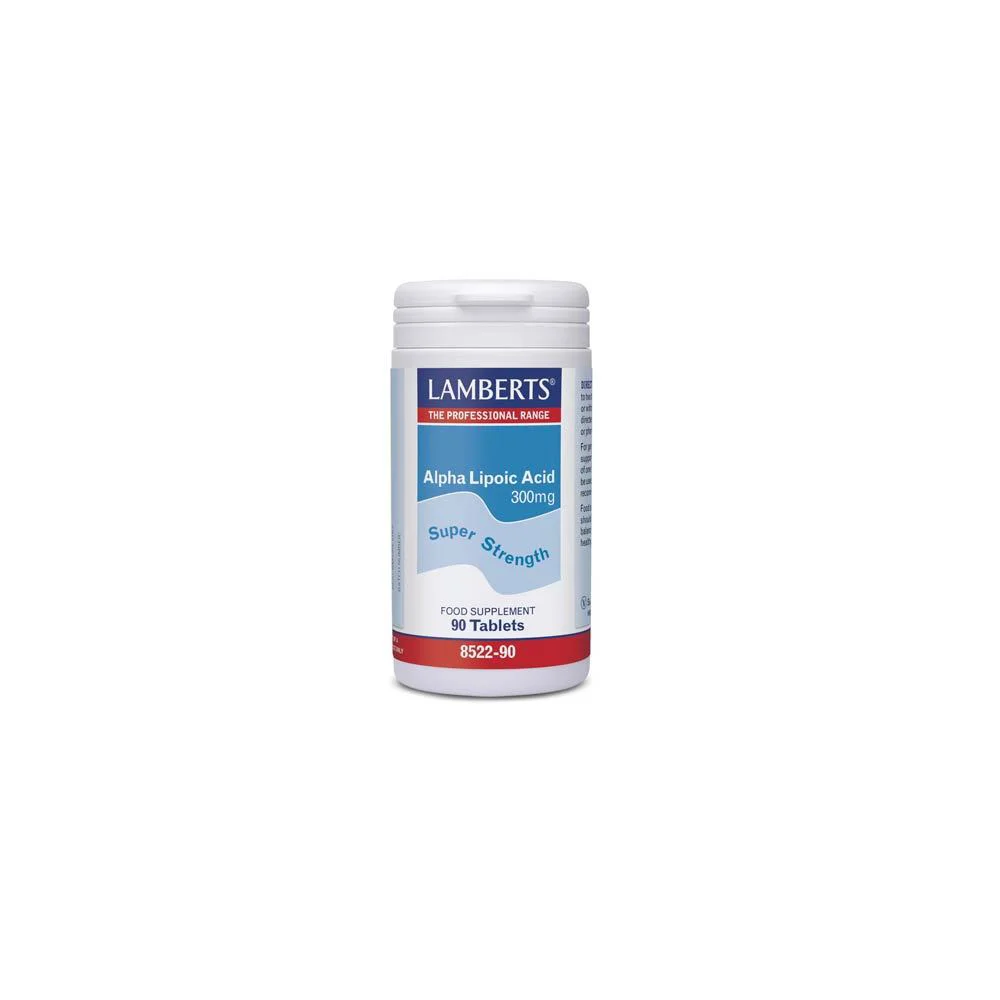 Lamberts Alpha Lipoic Acid 300mg Αντιοξειδωτικό Συμπλήρωμα Άλφα Λιποϊκού Οξέως 90 ταμπλέτες