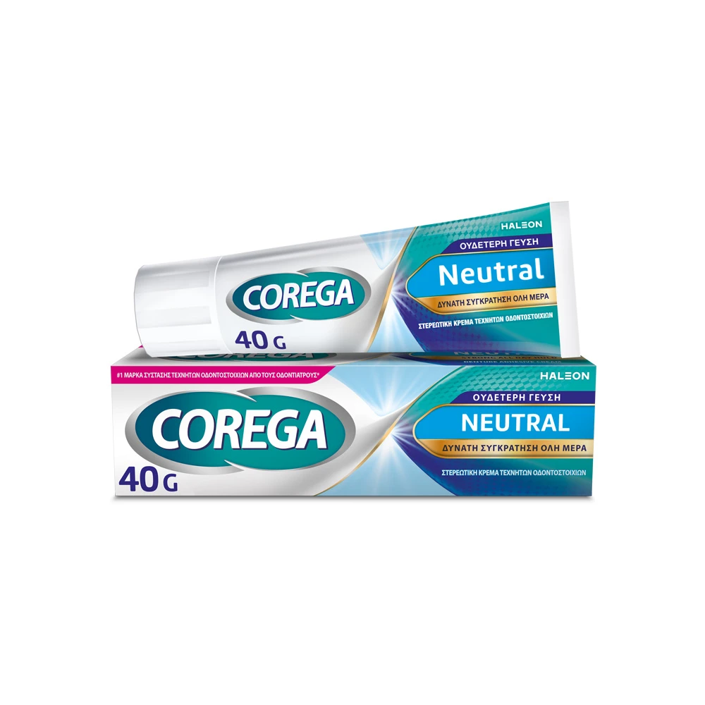 Corega Neutral Στερεωτική Κρέμα Για Τεχνητή Οδοντοστοιχία 40gr