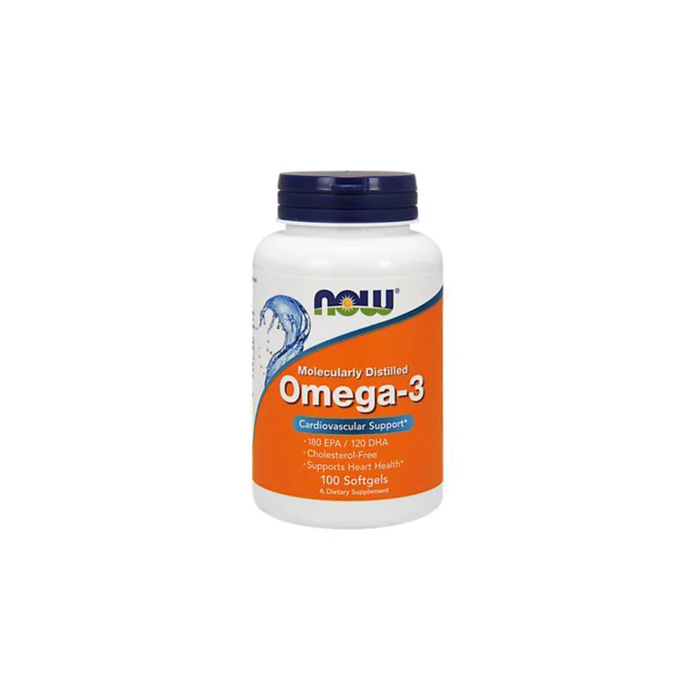 Now Omega-3 1000mg Omega-3 Fatty Acid Dietary Supplement 100 Softgels