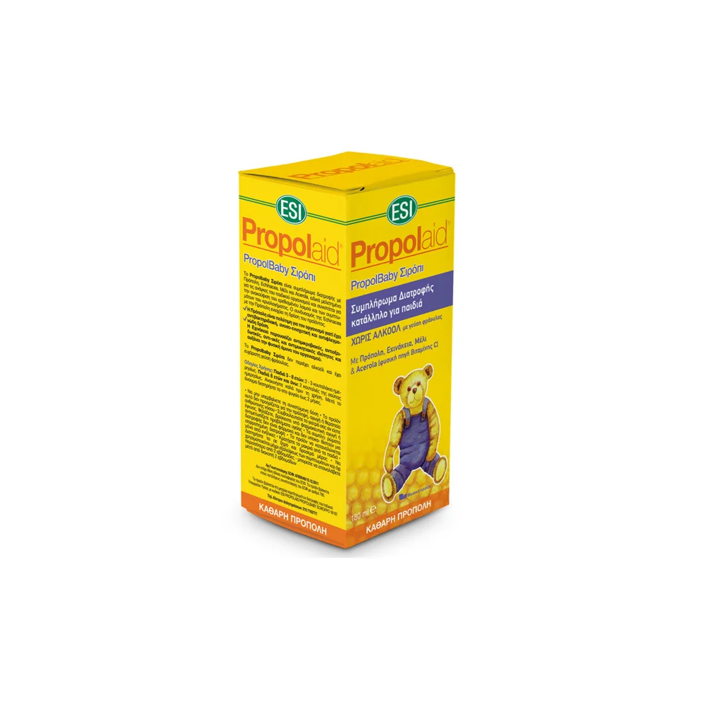 Esi Propolaid PropolBaby Pure Propolis Food Supplement For Children Without Alcohol With Strawberry Flavor 180ml